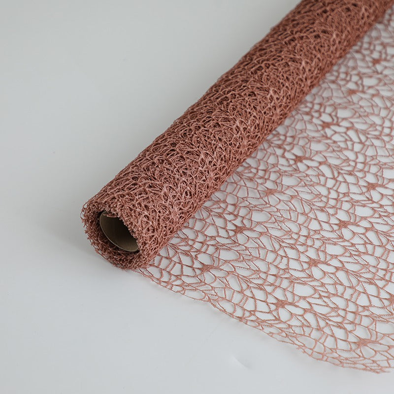 Polyester Net Tulle Fabric Roll for Flower Packaging (50cmx5Yd)