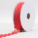 Load image into Gallery viewer, Organza Ribbon with Heart Edge(25mmx20Yd)