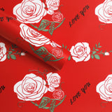 Load image into Gallery viewer, Rose Print Flower Wrap Paper Pack 20 (58x58cm)