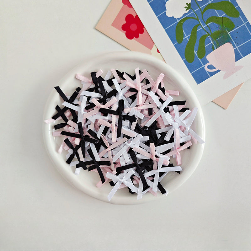 100pcs Silk Ribbon Bows for DIY Decorations