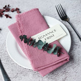 Load image into Gallery viewer, 10pcs Fringed Cotton Cloth Napkins (42x42 cm)
