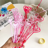Load image into Gallery viewer, 80pcs Heart-Shaped Plastic Floral Picks