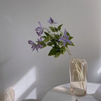 28" Artificial Purple Clematis Flower Spray