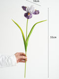 Load image into Gallery viewer, Real Touch Artificial Iris Flower 55cmH