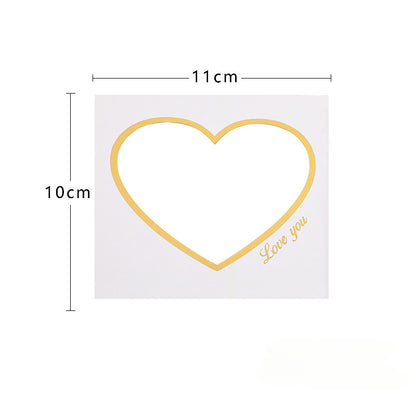 Heart-shaped Cutout Valentine's Day Card Pack 10