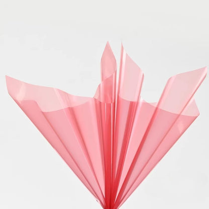 20pcs Colored Clear Cellophane Wrap Sheet (58x58cm)