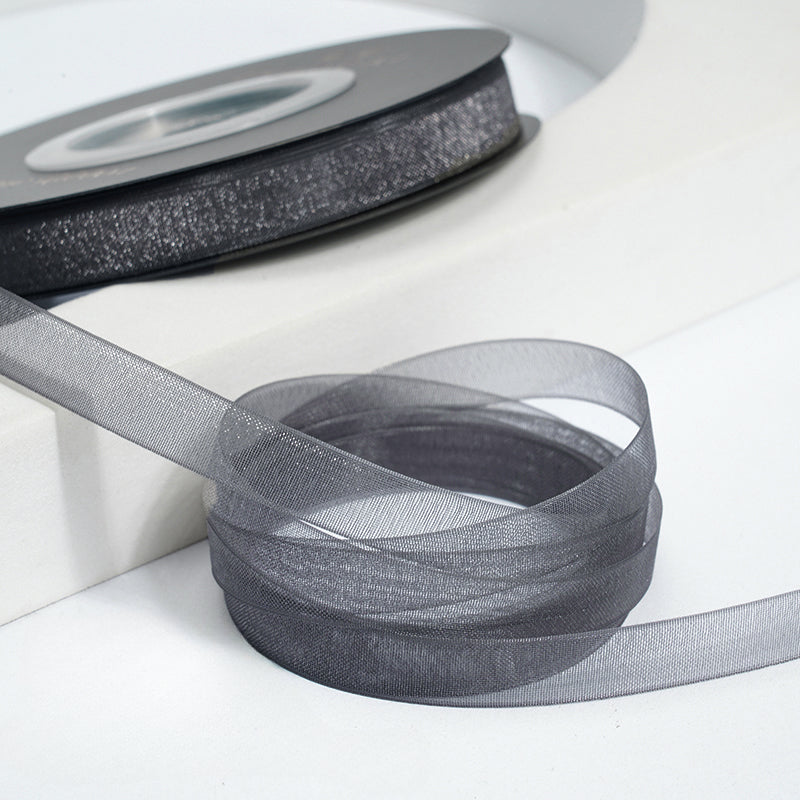 Solid Color Sheer Organza Ribbon (10mmx50Yd)