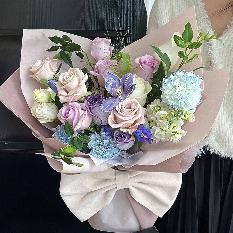 10pcs Velvet Bouquet Wrap Fabric Sheet (53x58cm)