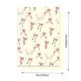 Load image into Gallery viewer, 20pcs Vintage Bow Print Floral Wrap Paper (35x50cm)