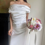 Load image into Gallery viewer, Real Touch Tulip &amp; Rose Artificial Bridal Bouquet