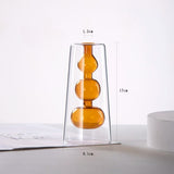 Load image into Gallery viewer, Tapered Double-Walled Colored Glass Vase