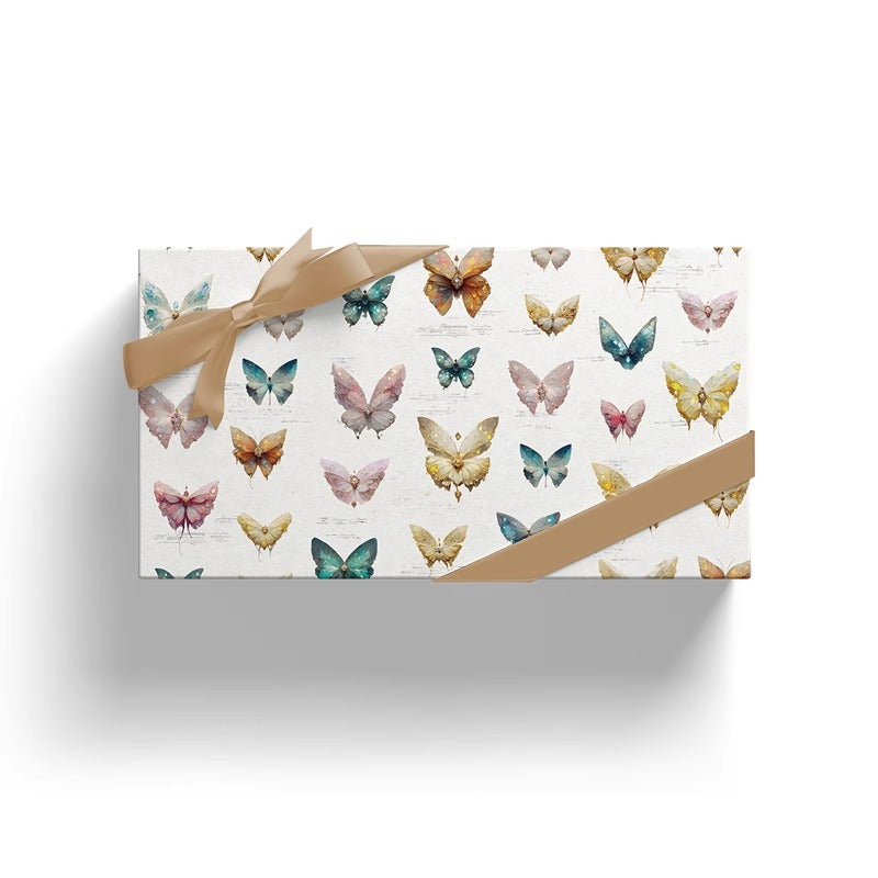 Papier cadeau Papillon Diamant (50x70cm), lot de 2