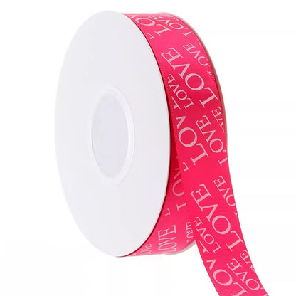 LOVE Hearts Valentine's Day Ribbon (2.5cmx40Yd)