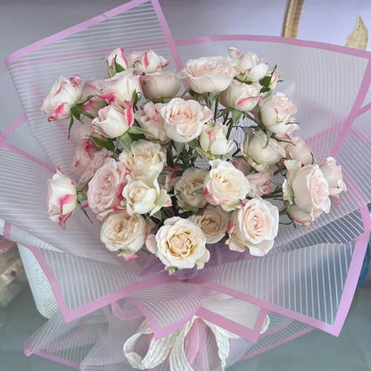20pcs Matte Striped Cellophane Wrap (57x57cm)