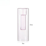 Load image into Gallery viewer, Double-Walled Colored Glass Cylinder Vase