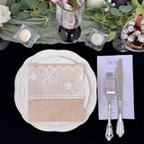 Load image into Gallery viewer, 40-Pack Rustic Lace-Print Paper Napkins