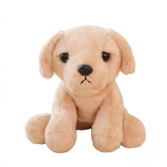 Peluche chiot assis ultra-douce de 20 cm