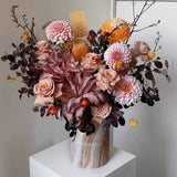 Load image into Gallery viewer, Autumn-inspired Round Floral Gift Box