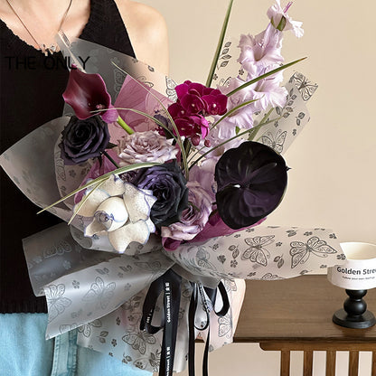 20pcs Frosted Butterfly Cellophane Wrap (58x58cm)
