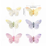 Load image into Gallery viewer, 6pcs Lifelike Color Butterflies for DIY Crafts
