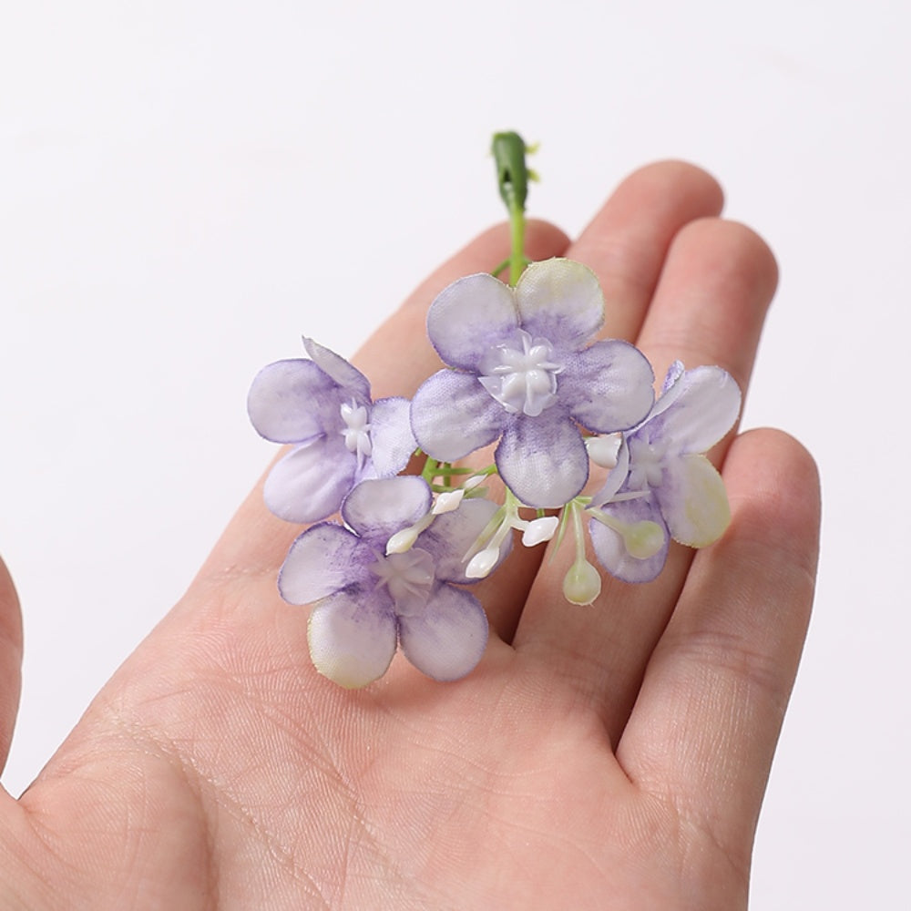 8cm Silk Hydrangea Flower Heads Pack 30