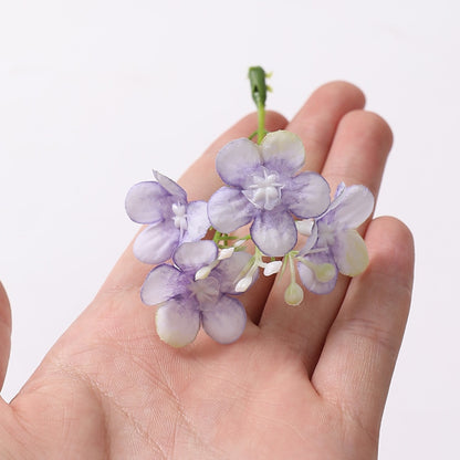 8cm Silk Hydrangea Flower Heads Pack 30
