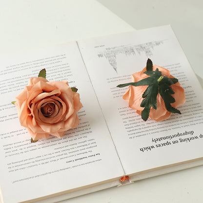 9cm Artificial Silk Rose Flower Heads Pack 10