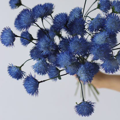 19" Artificial Blue Globe Thistle Stem