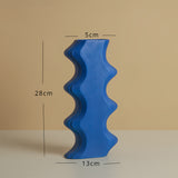 Load image into Gallery viewer, Klein Blue Geometric Ceramic Vase