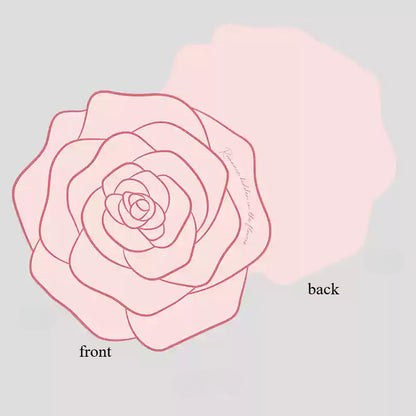 20 feuilles de papier d'emballage pour bouquet en forme de rose (54,5x55 cm)