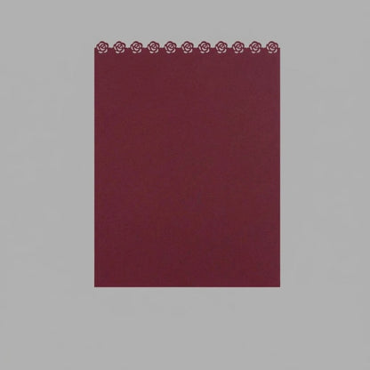Laser-Cut Rose Edge Flower Wrap Paper Pack 24 (15" x 20")