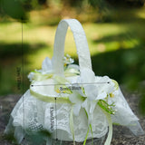 Load image into Gallery viewer, Delicate Flower Girl Basket for Weddings
