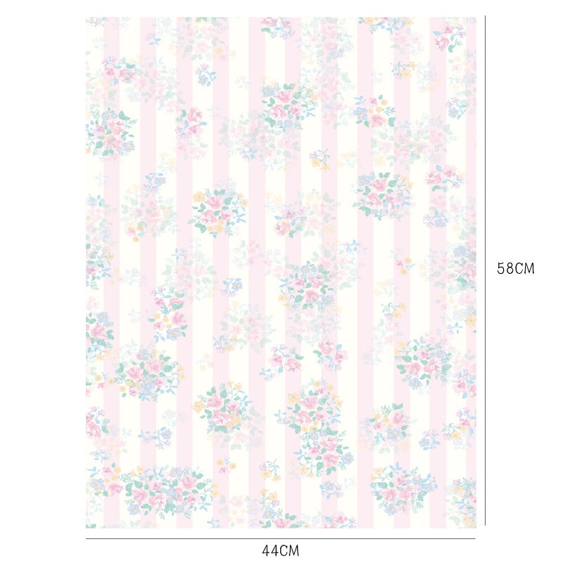 Elegant Floral Bouquet Wrap Paper Pack 10 (17" x 23")