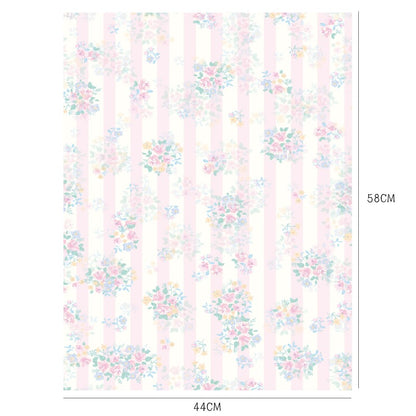 Elegant Floral Bouquet Wrap Paper Pack 10 (17" x 23")