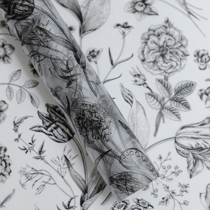 Frosted Botanical Cellophane Paper Pack 20 (57x57cm)