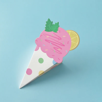 Coffret cadeau à fleurs en forme de glace (12 pièces)