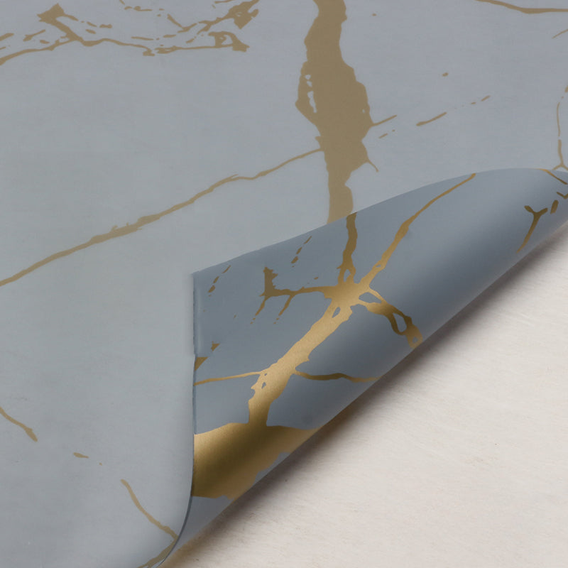 20 feuilles de cellophane marbré doré pour bouquets (57x57 cm)