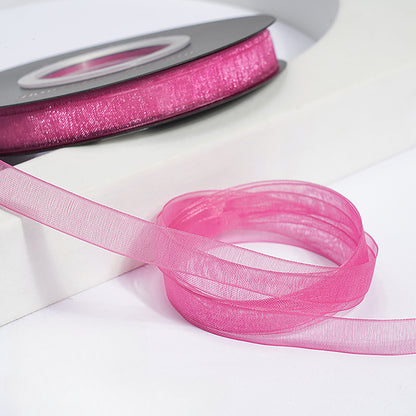 Solid Color Sheer Organza Ribbon (10mmx50Yd)
