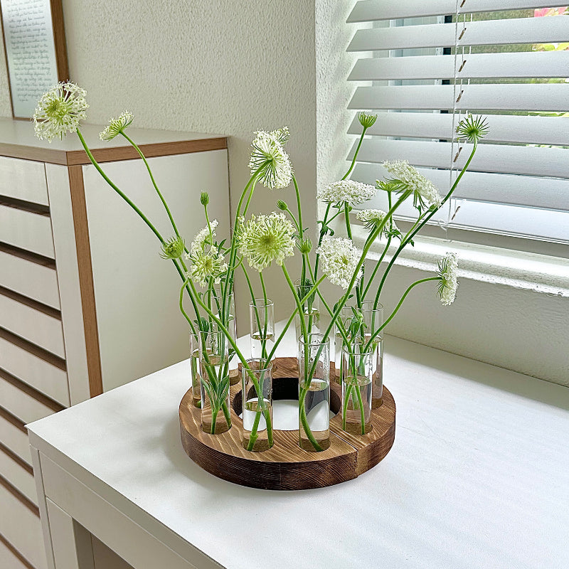 Flexible Wooden Test Tube Vase