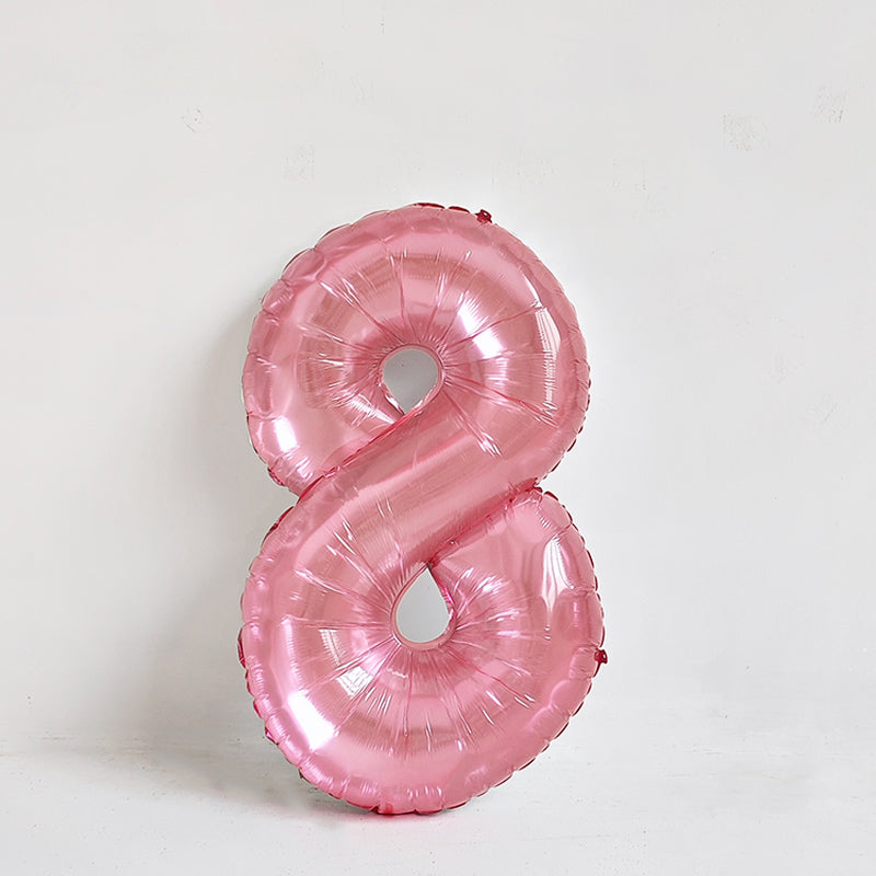 Ballon en aluminium chiffre en cristal rose de 32 pouces