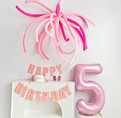 Colorful Firework Skinny Long Balloons Kit