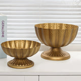 Load image into Gallery viewer, Vintage Metal Pedestal Compote Vase