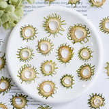 Load image into Gallery viewer, Whimsical Sun-Shaped Pressed Stem Slices