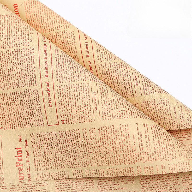 Vintage Newspaper Bouquet Paper Pack 40 (20" x 28")