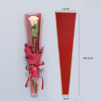 Gold-Framed Single Stem Flower Sleeves Pack 100