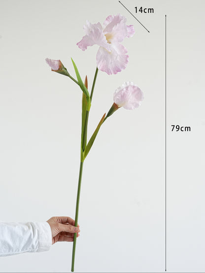 31" Realistic Artificial Iris Flower Stem