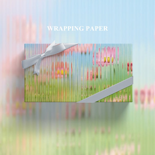 Papier cadeau effet verre dépoli 3D (50x70 cm), lot de 2