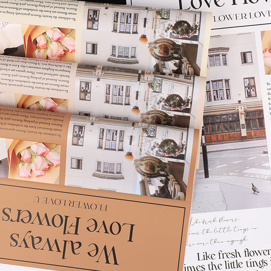 20pcs Newspaper Pattern Bouquet Paper (40x56cm)