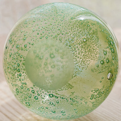 Seafoam Bubble Glass Bud Vase