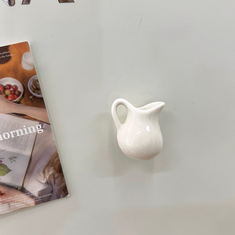 Set of 7 Mini Ceramic Vase Fridge Magnets